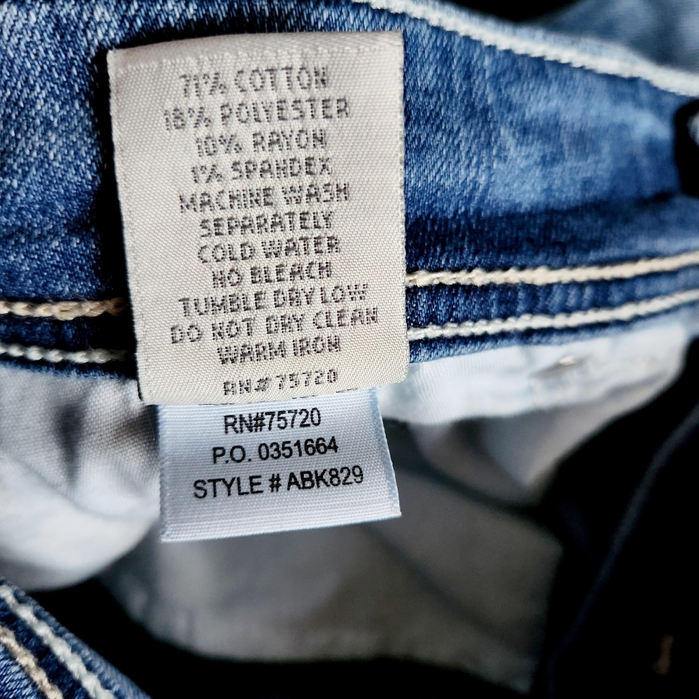 BKE Payton Jeans Mid Rise 29 Measures 34/26 Stone Wash - Picture 8 of 8